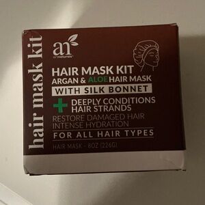Argan & Aloe Hair Mask Kit with Silk Bonnet